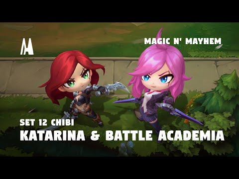 CHIBI KATARINA & BATTLE ACADEMIA | EMOTES, FINISHER, BOOM  | TFT SET 12