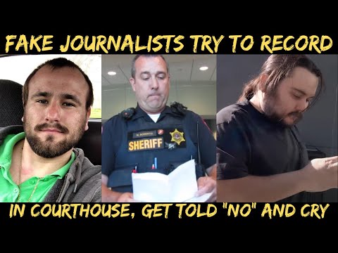 Fake Journalists Not Allowed To Record In Courthouse: Record Meltdown and Bribery Attempt