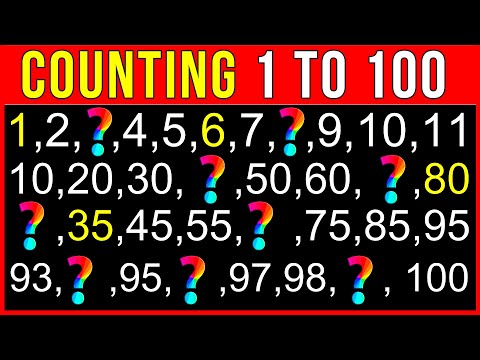 Counting Numbers 1 to 100 for Kids - Educational Video