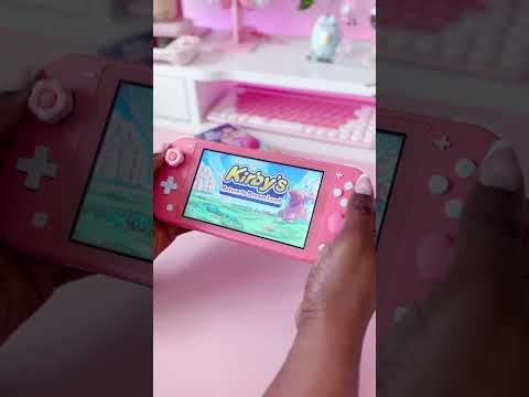 Kirby’s Return to Dreamland Deluxe on Nintendo Switch Lite #asmr #gaming #shorts