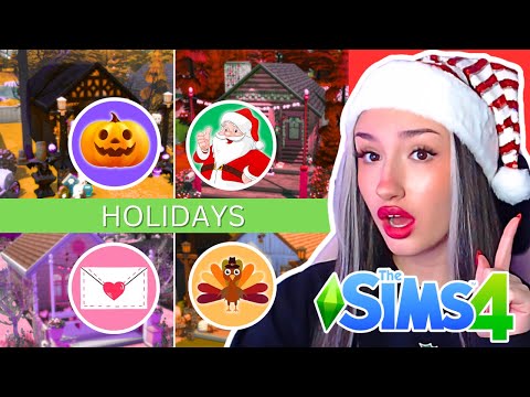 Every Tiny Home is a Different HOLIDAY in The Sims 4