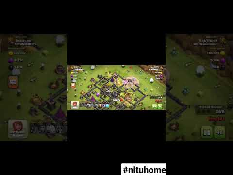 Val wizard & Golem Attack successful town hall 9 #clashofclans #gamingislife #shorts #nituhome