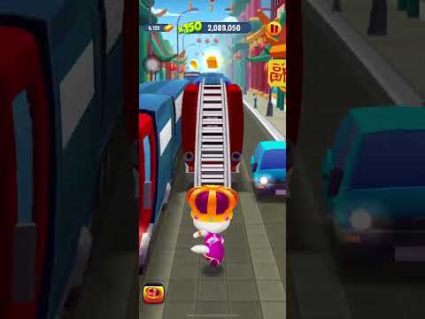 Talking Tom Gold Run China Town Theme Gameplay