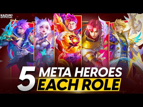 TOP 5 META HEROES FROM EVERY ROLE TO BAN OR PICK | PATCH UPDATE