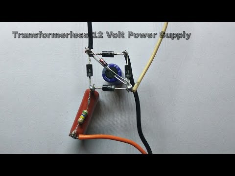 Transformerless Power Supply (220V AC to 12V DC )