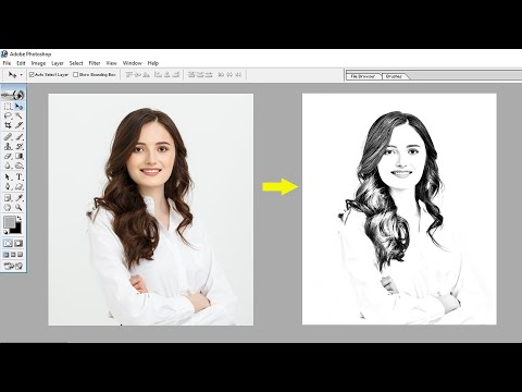 Image to Pencil Sketch in Photoshop | फोटोशॉप में इमेज को पेंसिल स्केच में कैसे बदलें