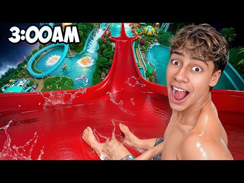 I Sneak into THE BEST WATERPARKS After Dark! | The Royalty Family