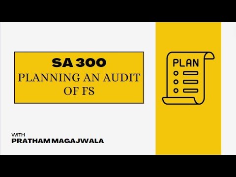 SA 300 - Planning an Audit of FS | CA Final Audit | May 2024 & Nov 2024