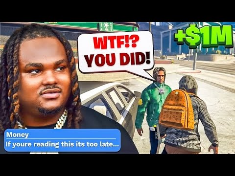 African Scammer Scams Tee Grizzley For 1 MILLION DOLLARS! (FULL VIDEO) GTA 5 RP