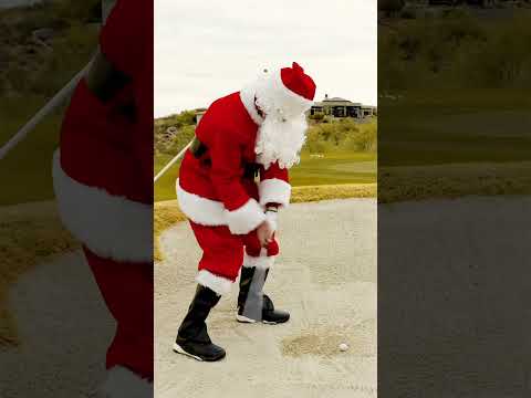 Make Saves from the Sand Like Santa! #golf #golfswing  #malaskagolf #santa