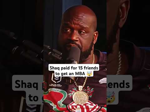 Shaquille o'neill paid for 15 friends to get an MBA with him from University of Phoenix #shorts