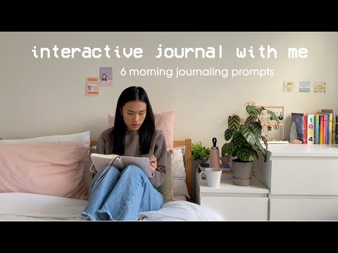 morning journaling prompts for gratitude, clarity, productivity | interactive journal with me