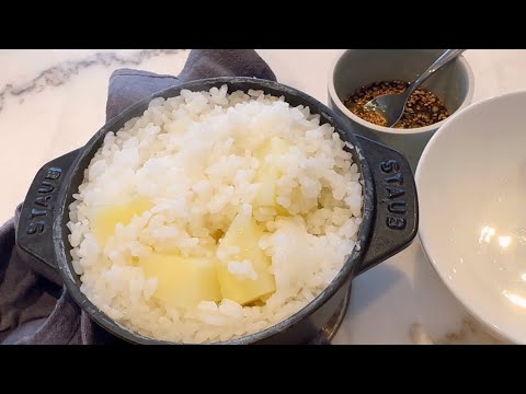 Simple Potato Rice with Soy Sauce (good for gastritis) 위염고친 건강한 감자 솥밥 🍚🥄