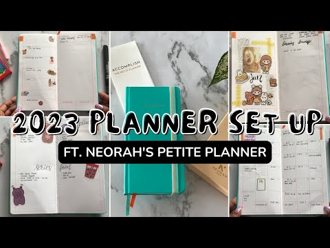 How to set up 2023 Planner ft. Neorah's Petite Planner 2023 (dated) | Indian Planner set up 2023