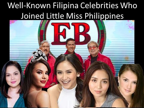 Top 20 Well-Known Filipina Celebrities Who Joined Eat Bulaga's Miss Little Philippines Search