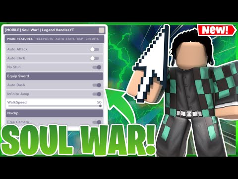 *UPDATE 1* Soul War Script GUI / HACK (INFINITE STATS, AUTOFARM, KILL AURA) *PASTEBIN 2023*