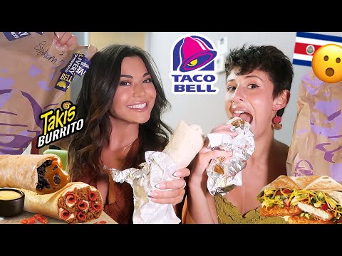 We ordered EVERYTHING from TACO BELL in Costa Rica w/ Gabby Eniclerico!!