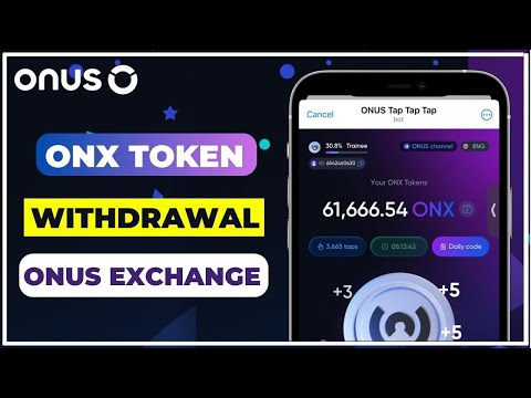 ONX Token Withdrawal || How To Withdraw ONX Coin || ONUS Exchange #Tap2Earn #Airdrop #ONUS