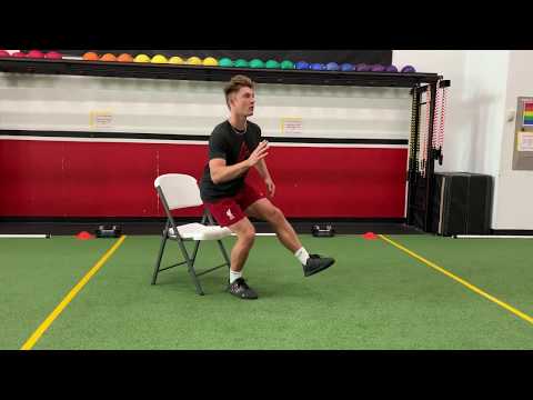 Single Leg Squat Down 2 Feet Up