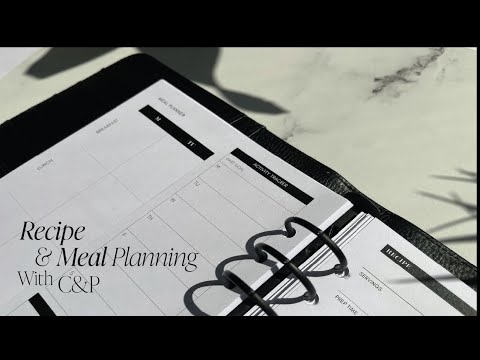 Recipe & Meal Planning With C&P | Cloth & Paper