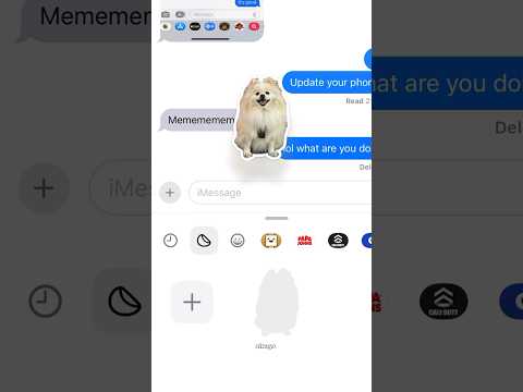 Creating custom iMessage stickers! #imessage #ios17features #ios17