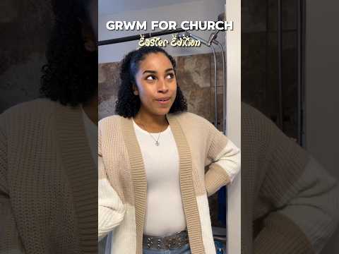 he is risen!! Happy Easter 🤍✝️ #godisgood #grwm #heisrisen #curlyhair #kayyyvonne