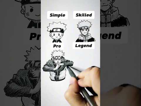 How to Draw Legend Naruto?! 😳 #shorts #anime #drawing