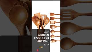 Wooden Spoons for Cooking - 8-Piece #amazon #smartutensiles #trending #smartphone #shorts #amazonfin