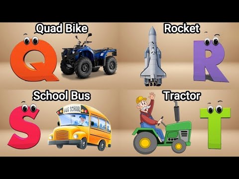 Vehicles ABC Song for Todders | Phonics for Kids | Alphabet Letters