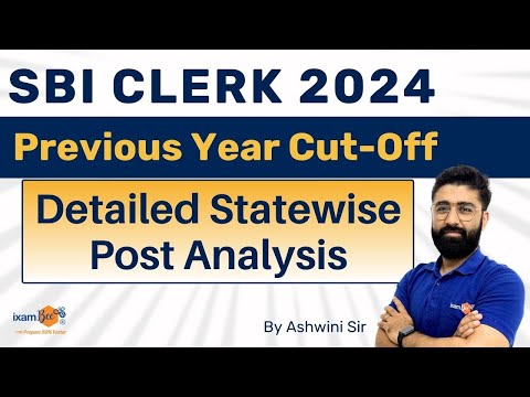 SBI Clerk 2024 Notification Out | SBI Clerk Previous Year Cut Off | SBI State-wise Vacancies