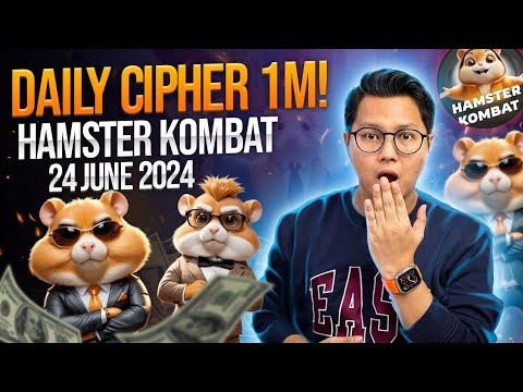 Hamster Kombat Daily Cipher Today 1M Coins 24 June 2024