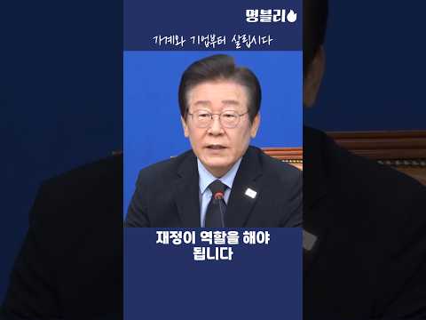 이재명, 가계와 기업이 어려우니 추경이든 뭐든 하자 말씀하는 이재명 대표님👍 #이재명 #민주당 #민생지원금