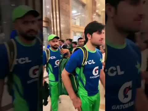 Pakistani squad reached to airport #asiacup2023host #cricket #fastbowler #pakcricketnews #naseemshah