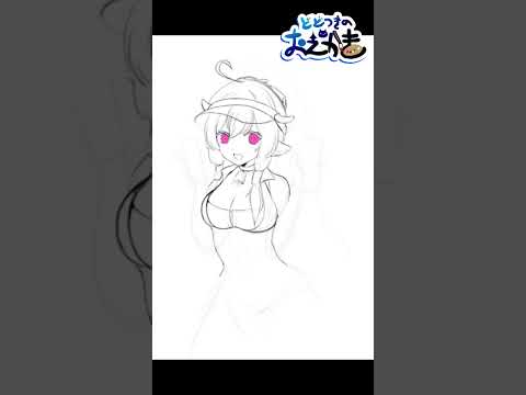 【おえかき】SOUND VOLTEX/レイシス描いてみた　イラストメイキング【BPLS2 SDVX部門応援してます】 #shorts