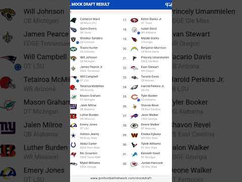 NFL Mock Draft Week 8 #trending #nfl #week8 #mockdraft