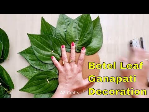 Betel Leaf Ganapathi Backdrop Ideas that you can make in Just 5 Minutes!!!!