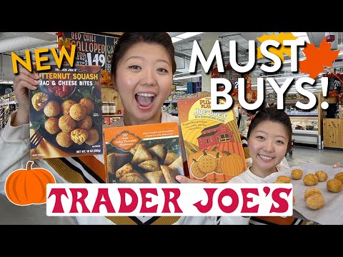 TRADER JOE'S FALL FOOD HAUL 🍁! Best NEW Frozen Foods & Snacks to Buy 2022