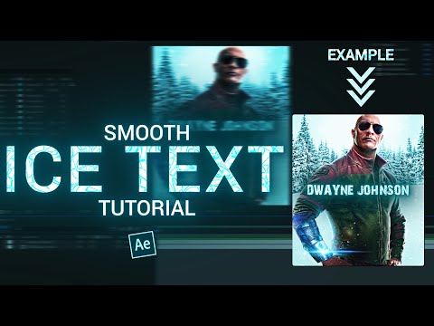 smooth ICE TEXT - after effects tutorial