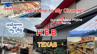 SHOPPING at H.E.B Grocery Store Manvel Texas USA. Filipina enjoy #shopping #grocery