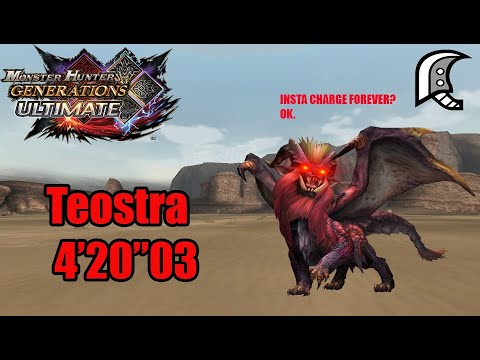 MHGU/MHXX | [G4] Sandblasting - Teostra/テオ・テスカトル (Valor GS) 4'20"03 (TA rules)