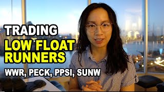 How to Trade Low Float Stock Runners- WWR, PECK, PSSI, VVPR Trading Recap