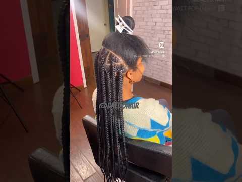 JUMBO KNOTLESS 🔥#boxbraids #knotlessbraids #grwm #hairstyle #atlbraids #atlanta