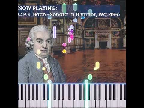 It's harpsichord instead of piano?! C.P.E. Bach - Sonata in B-minor Wq. 49/6 #shorts