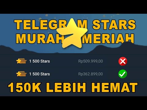 Cara Beli STARS Telegram Murah | BKD tutorials Beli Telegram Stars Murah di Fragment