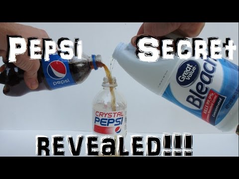 How to make Crystal Pepsi ? (what happens when you mix Bleach and Pepsi?)