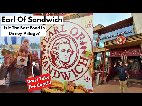 The Best BUDGET Friendly Place To Eat At Disney? - Earl Of Sandwich Disney Village Review & Menu