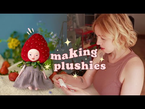 Creating Whimsical Plush Dolls: A Day in My Cozy Studio