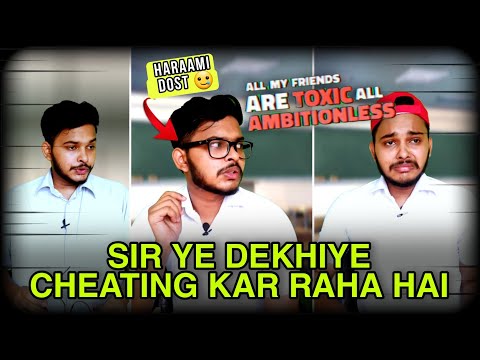 Sir Ye Dekhiye Cheating Kar Raha hai 😲 All My Friends Are Toxic (part 2) 😫😥 #shorts #comedy #cbse