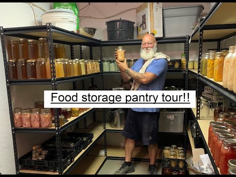 Food storage pantry tour!! - Self sufficient food preparedness