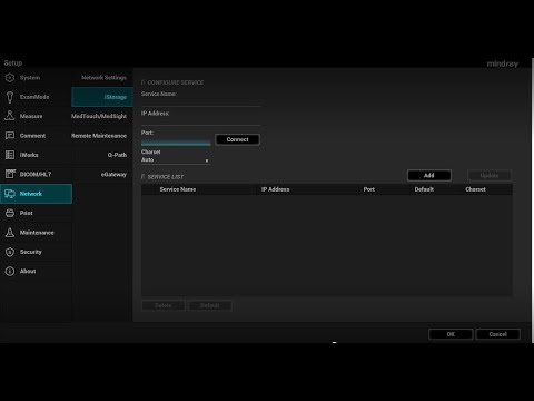 How to Setup and Use iStorage on Mindray Ultrasound